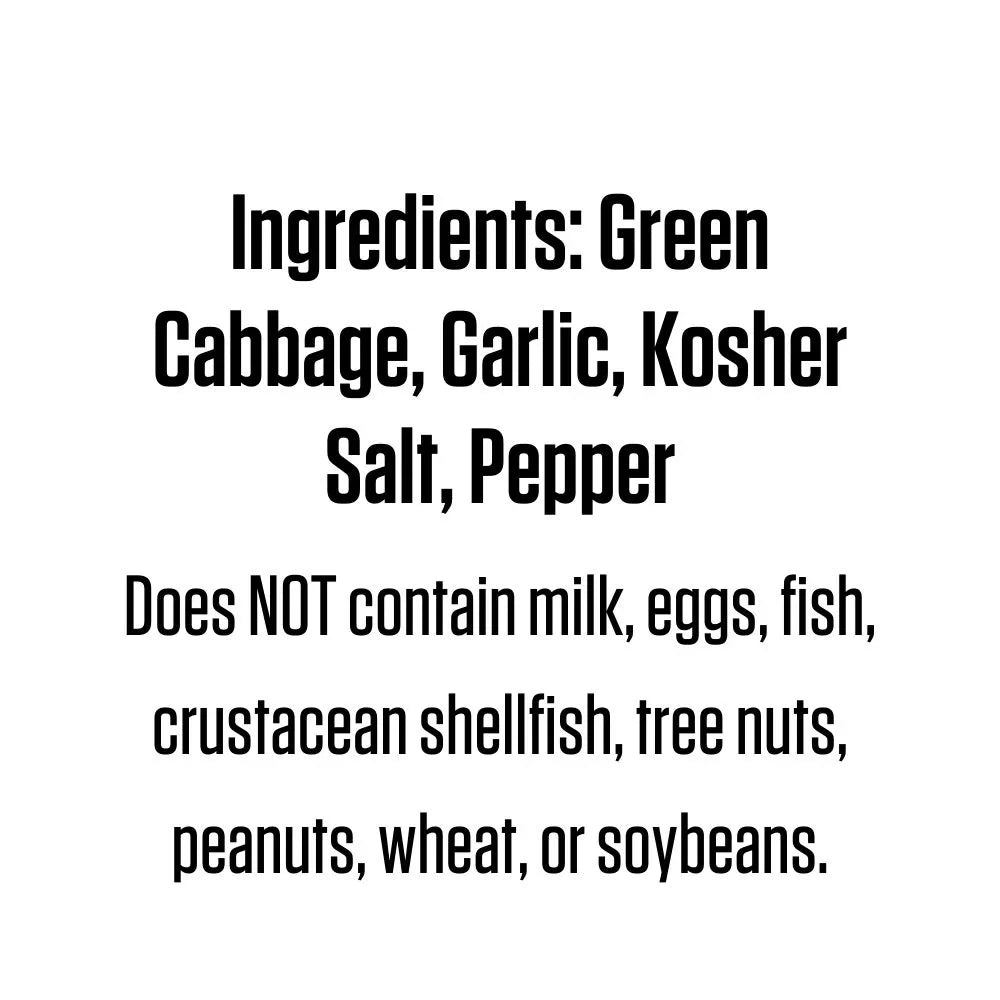 Cleveland Kitchen Gluten-Free Roasted Garlic Kraut, 16 oz Pouch