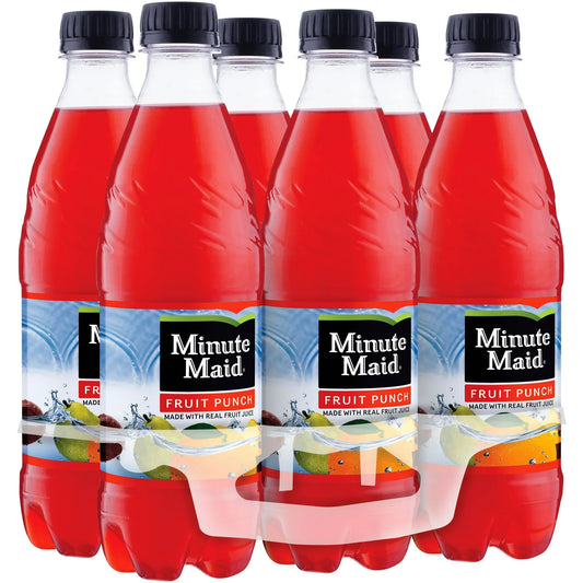 Minute Maid Fruit Punch Juice, 16.9 fl oz, 6 Bottles