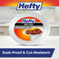 Hefty Deluxe Extra Strong & Deep Foam Platters, Oval, White, 10x12 Inch, 20 Count