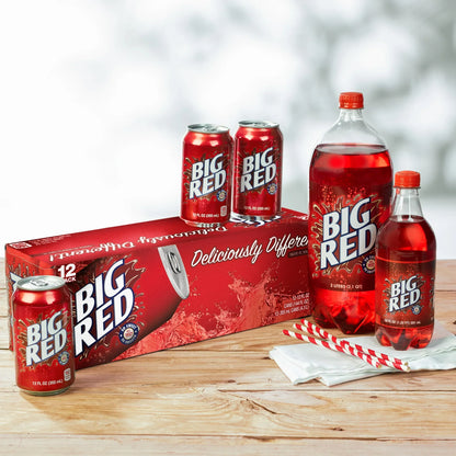 Big Red Soda Pop, 16.9 fl oz, 6 Pack Bottles