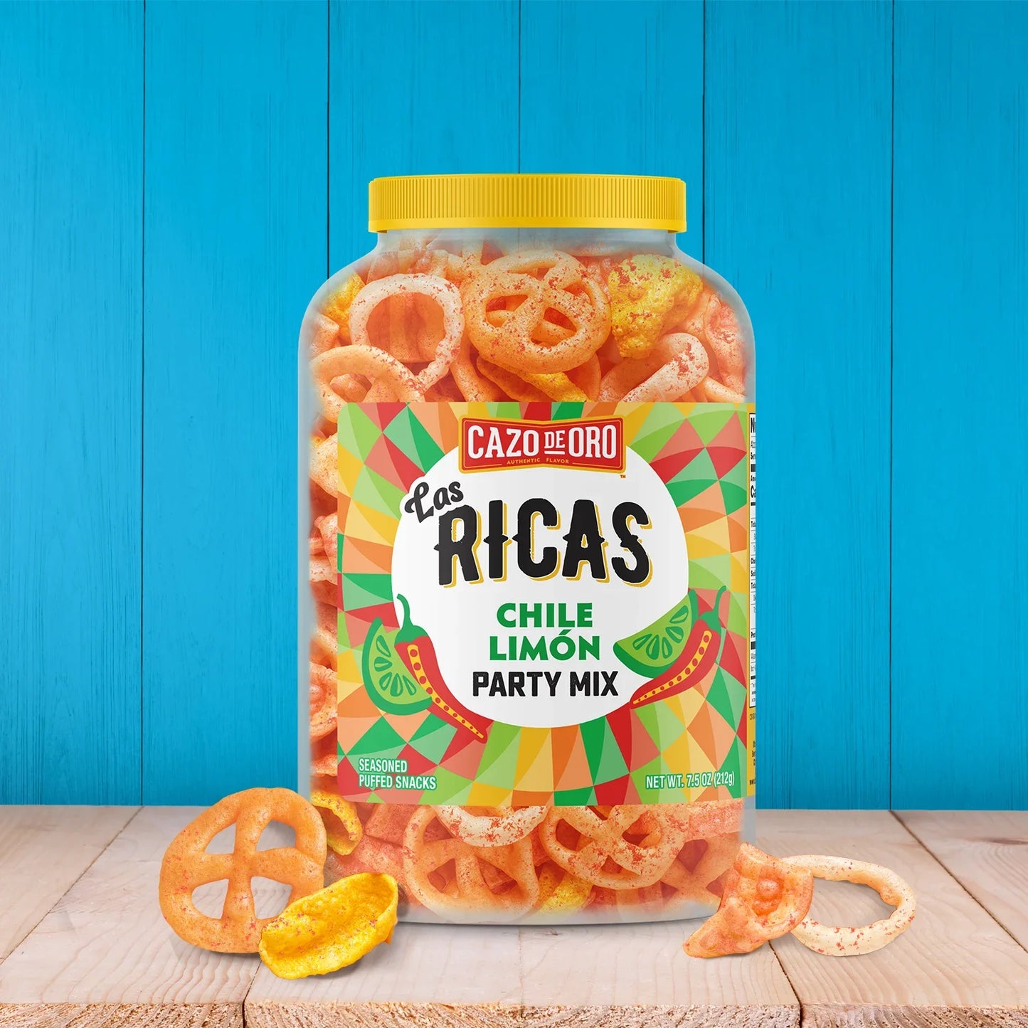 Cazo de Oro Las Ricas 7.5oz Chile Limon Party Mix Canister