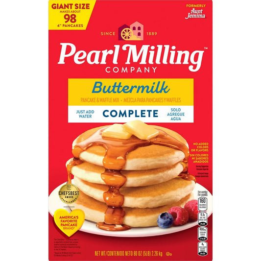 Pearl Milling Company Complete Buttermilk Pancake Mix Buttermilk, 80oz (Packaging May Vary)