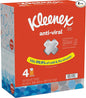 Kleenex Anti-Viral Facial Tissues, 4 Cube Boxes