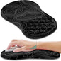 Ergonomic Mouse Pad Wrist Support, Wrist Rest Mousepad for Carpal Tunnel Pain Relief with Integrated Memory Foam Slope Massage Bulge (11.8x7.9 inch,Topographic Contour)