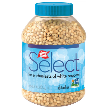 JOLLY TIME Select White Unpopped Popcorn Kernels, 30 oz Gluten-Free