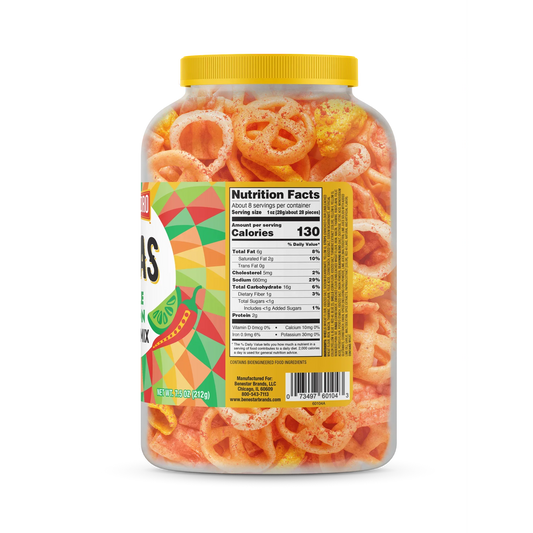 Cazo de Oro Las Ricas 7.5oz Chile Limon Party Mix Canister